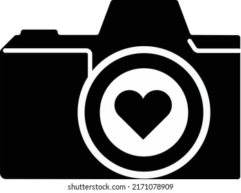 Photo camera vector icon  or logo designon white