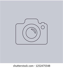 Photo Camera vector icon. Modern, simple, isolated, flat best quality icon for web site designs or mobile apps. Vector illustration.