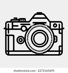 photo camera vector icon modern digital