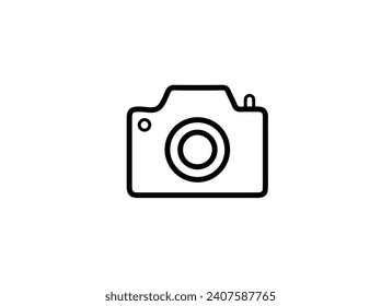 Photo camera vector icon ok for business.