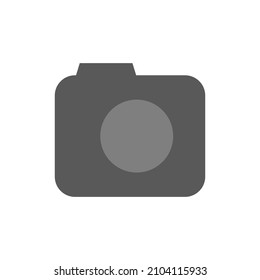 icono del vector de cámara fotográfica sobre fondo blanco. ilustración para diseño gráfico y web.