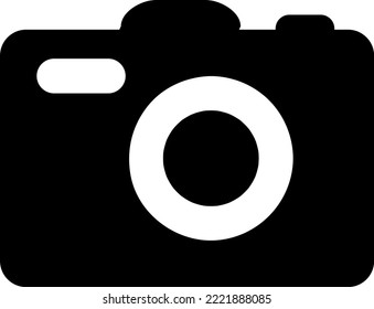Photo camera vector icon on white background.eps
