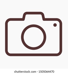 Photo Camera vector icon. Photography sign. Digital camera illustration EPS10