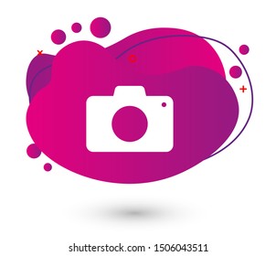 Photo Camera vector icon. Photography sign. Digital camera illustration EPS10