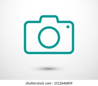 Photo Camera vector icon. Photography sign. Digital camera illustration EPS10