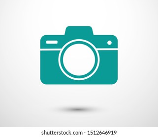 Photo Camera vector icon. Photography sign. Digital camera illustration EPS10