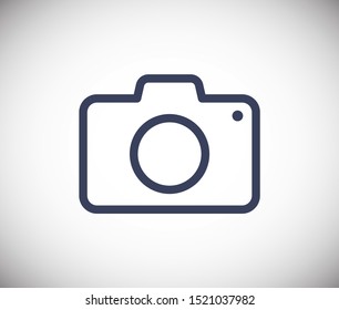 Photo Camera vector icon. Photography sign. Digital camera illustration EPS10