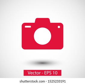 Photo Camera vector icon. Photography sign. Digital camera illustration EPS10