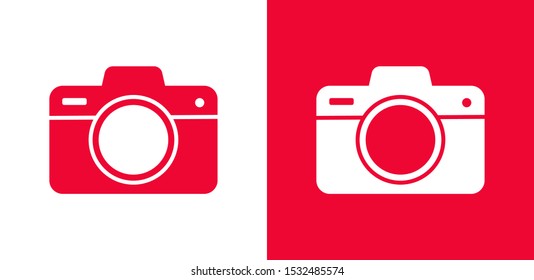 Photo Camera vector icon. Photography sign. Digital camera illustration EPS10