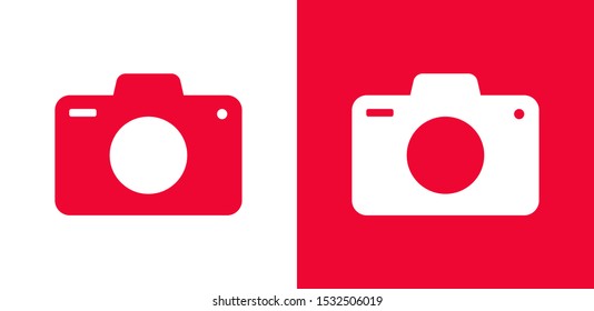 Photo Camera vector icon. Photography sign. Digital camera illustration EPS10