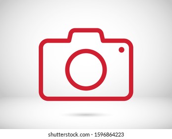 Photo Camera vector icon. Photography sign. Digital camera illustration EPS10