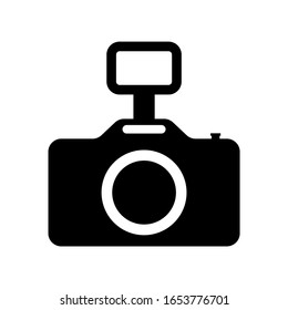 photo camera vector icon, photography 