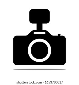 Foto-Kamera-Vektorillustration-Symbol, Fotografie 