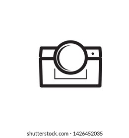 Photo camera vector icon. Camera sign. EPS 10 - Vector