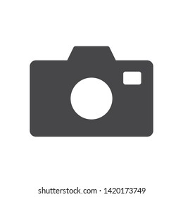 Photo camera vector icon, simple sign for web site and mobile app.
