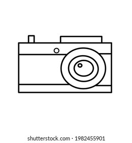 Photo camera vector icon symbol