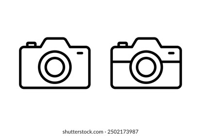 Photo camera vector icon. Camera symbol vector
