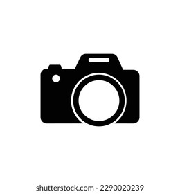 Photo Camera vector Icon in trendy flat style isolated on white background. Camera symbol for your web site design, logo, app, UI. Editable stroke. Vector illustration, EPS10