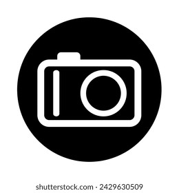 Photo camera vector icon. with a white background