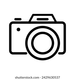 Photo camera vector icon. with a white background