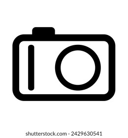 Photo camera vector icon. with a white background