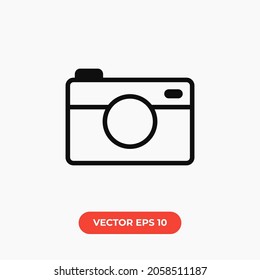 Photo Camera Vector Icon.Photography.Illustration of Camera