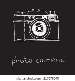 photo camera. vector illustration