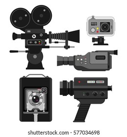 Photo and camera vector illustration.