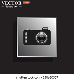 photo camera, vector illustration, EPS 10