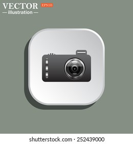 photo camera, vector illustration, EPS 10