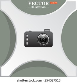 photo camera, vector illustration, EPS 10