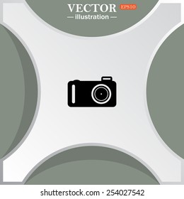 photo camera, vector illustration, EPS 10