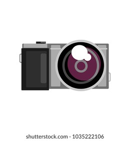 Photo camera vector Illustration on a white background