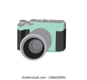 photo camera, vector illustration, white background
