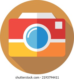 photo camera vector on white background. isolated Vector icon
