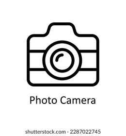 Photo Camera Vector   outline Icons. Simple stock illustration stock