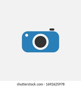 photo camera. vector Simple modern icon design illustration.