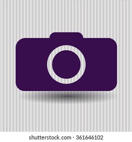Photo camera vector symbol