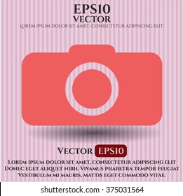 Photo camera vector symbol