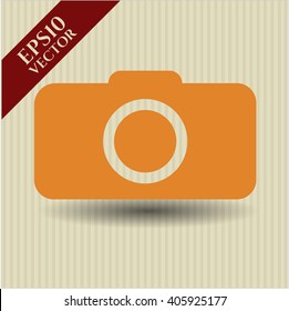 Photo camera vector symbol