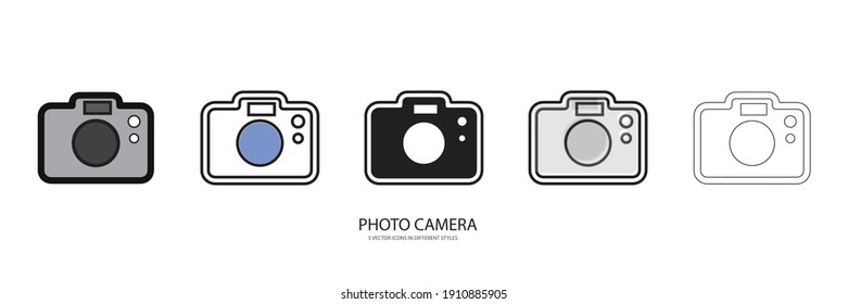 Photo Camera vector type icon