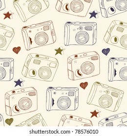 photo cameras seamless background
