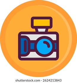 Captura de fotos Línea Vector Icon Design