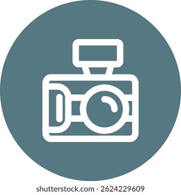 Captura de fotos Línea Vector Icon Design
