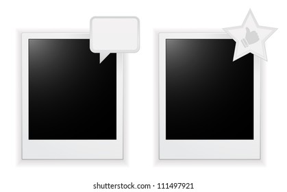 photo card with bubble icon