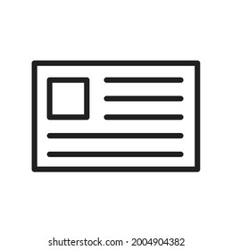 Photo Cards icon vector image. Can also be used for Physical Fitness. Suitable for mobile apps, web apps and print media.