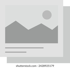 Imagen vectorial del icono de las tarjetas de fotos. Adecuado para aplicaciones móviles, aplicaciones web y medios de impresión.