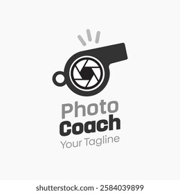 Photo Coach Logo Design Template. Good for Business, Agency, Community and Organization