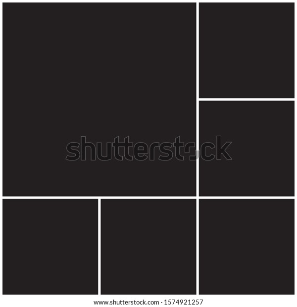 Photo Collage Background Photo Collage Template Stock Vector (Royalty ...