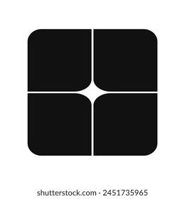 Plantilla de tablero de Sentimiento de Vector de cuadrícula de collage de fotos. Juego de cartón en blanco. Diseño de álbum de Fotografía Diseño Horizontal de ilustración simple.